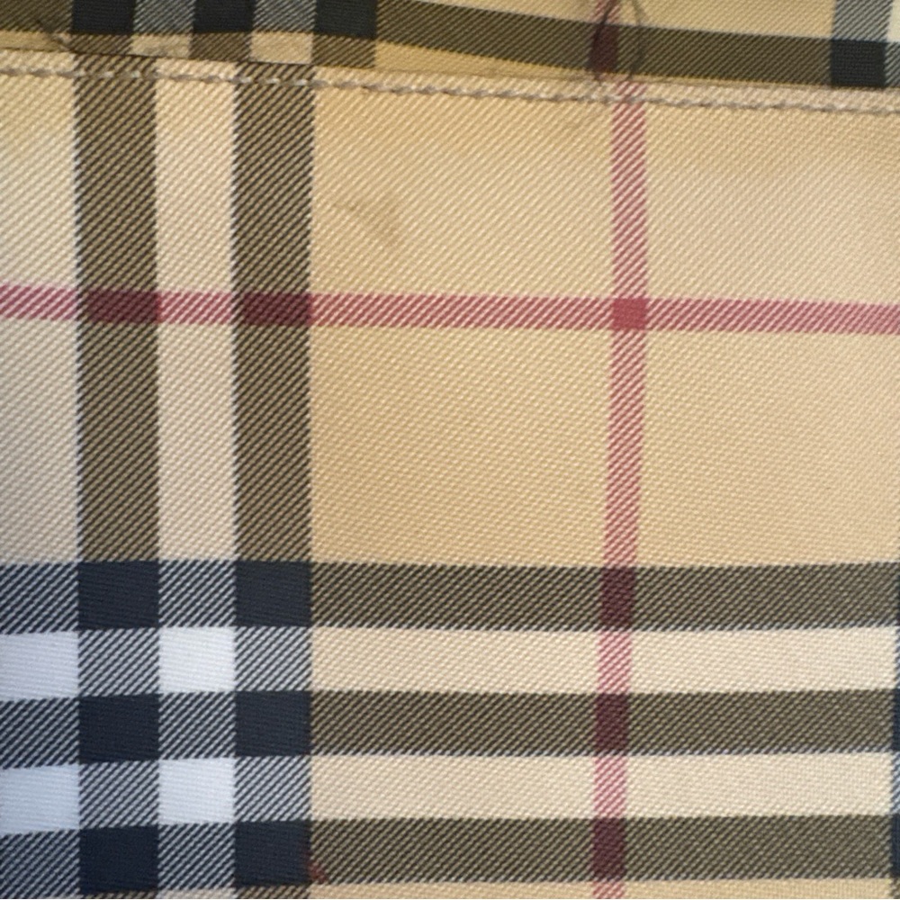 Burberry Tan and Black  large Checkered Crossbody Messenger Bag - Picture 14 of 16